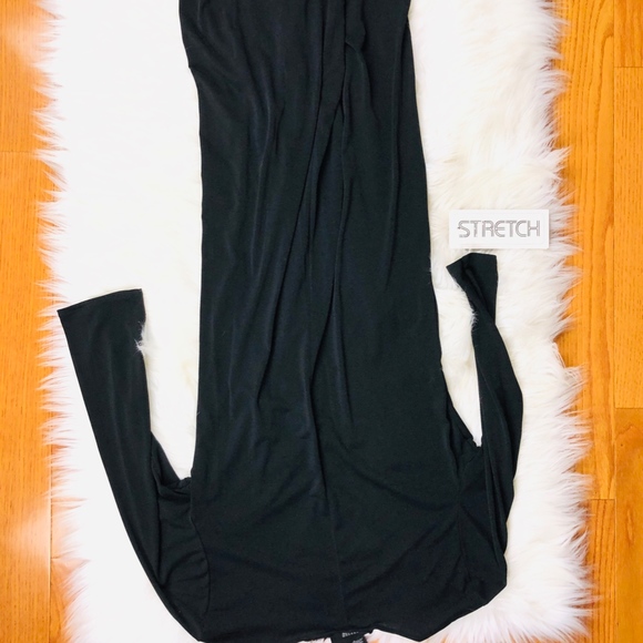 NWT Allison Morgan Front Tie Career Dress, Black S - Picture 7 of 7